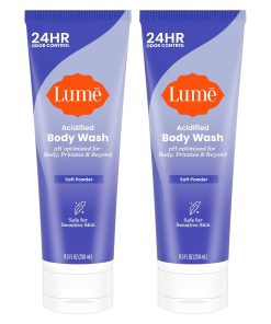 Lume Acidified Body Wash for 24 Hour Odor Control - Removes Odor Better than Soap - Hydrating Formula