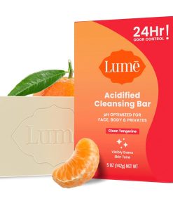 Lume Acidified Body Cleansing Bar - 24 Hour Odor Control - Removes Odor Better than Soap